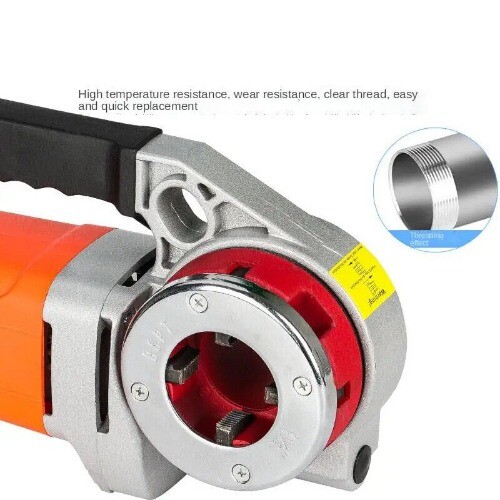 Hinged Plate Galvanized Pipe Threading Tool Electric Pipe Threading Machine