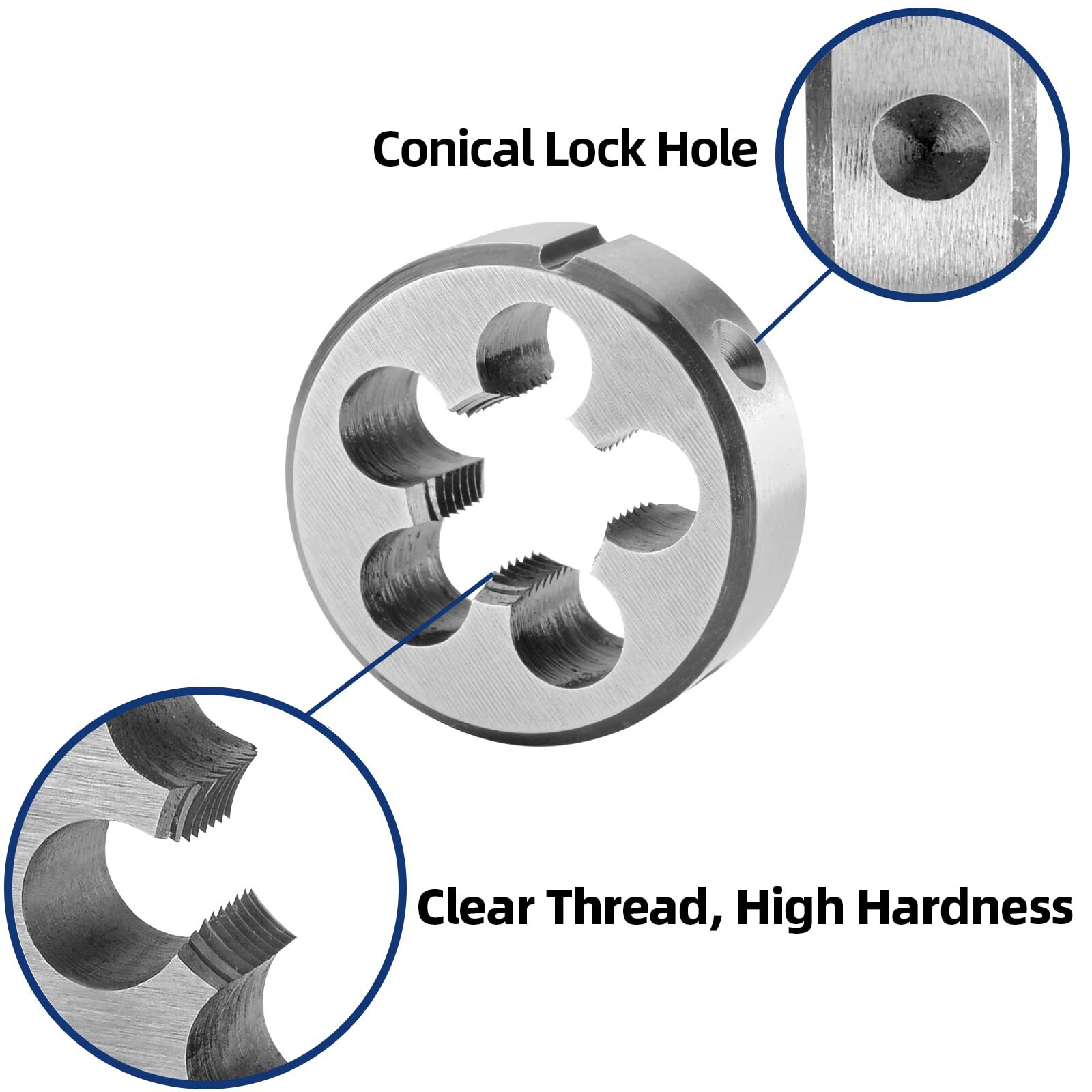5/8″-18 UNF Round Threading Die 5/8 x 18 UNF Machine Thread Die Right Hand