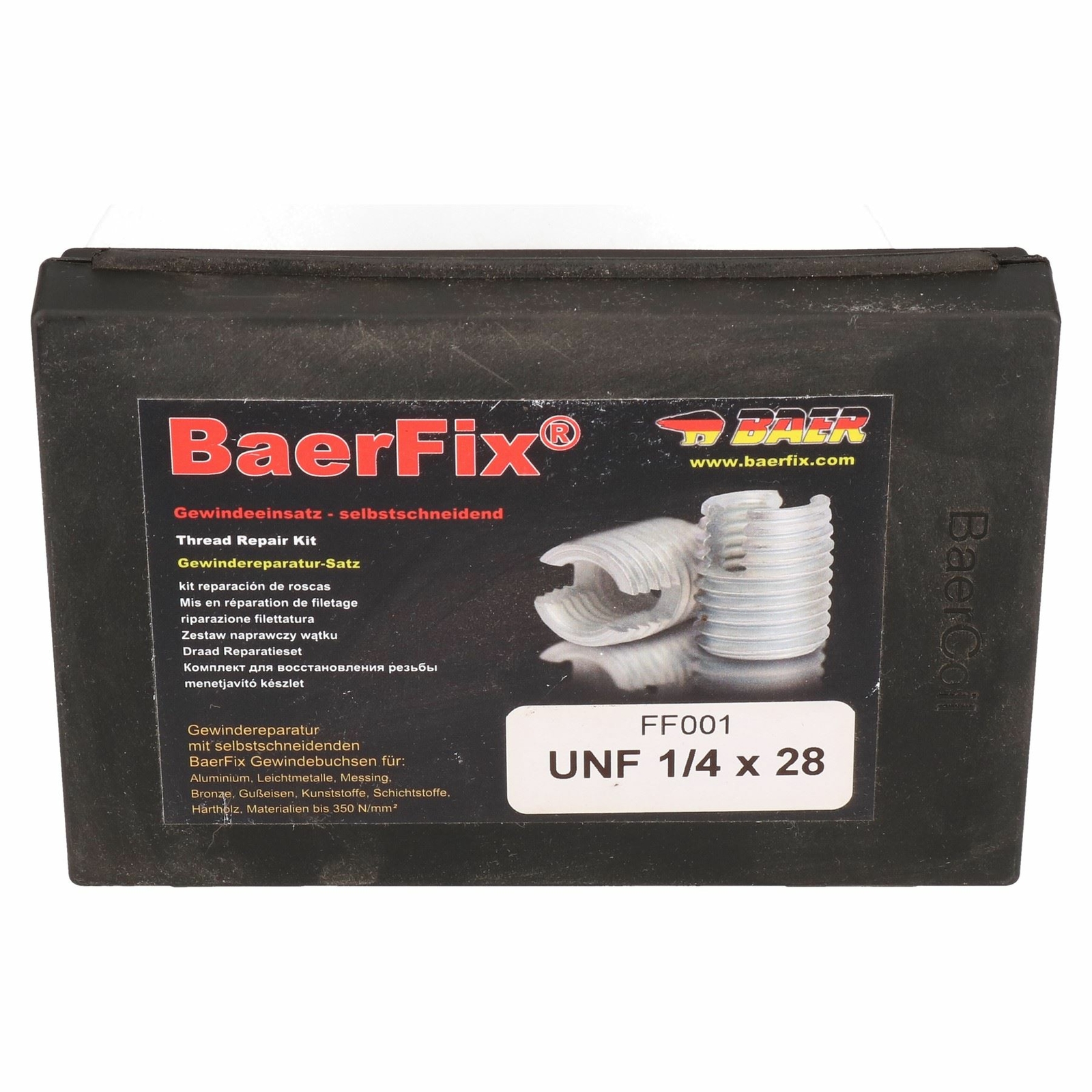 BaerFix Imperial UNF 1/4 x 28 Self Tapping Damaged Thread Repair Kit Inserts