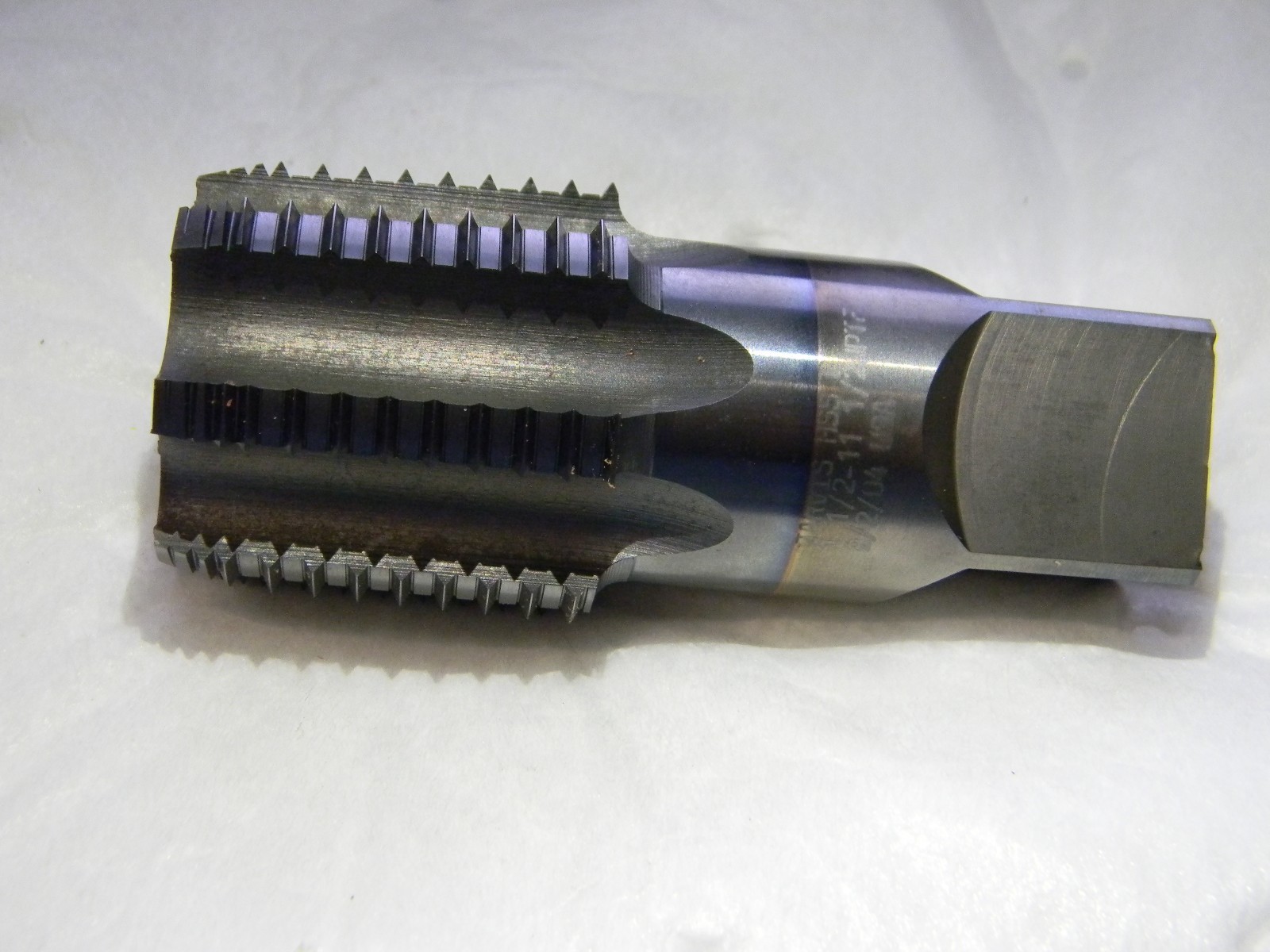 Jarvis 1-1/2" – 11-1/2 NPTF 7Fl TiCN HSS Interrupted Thread Pipe Tap R12797