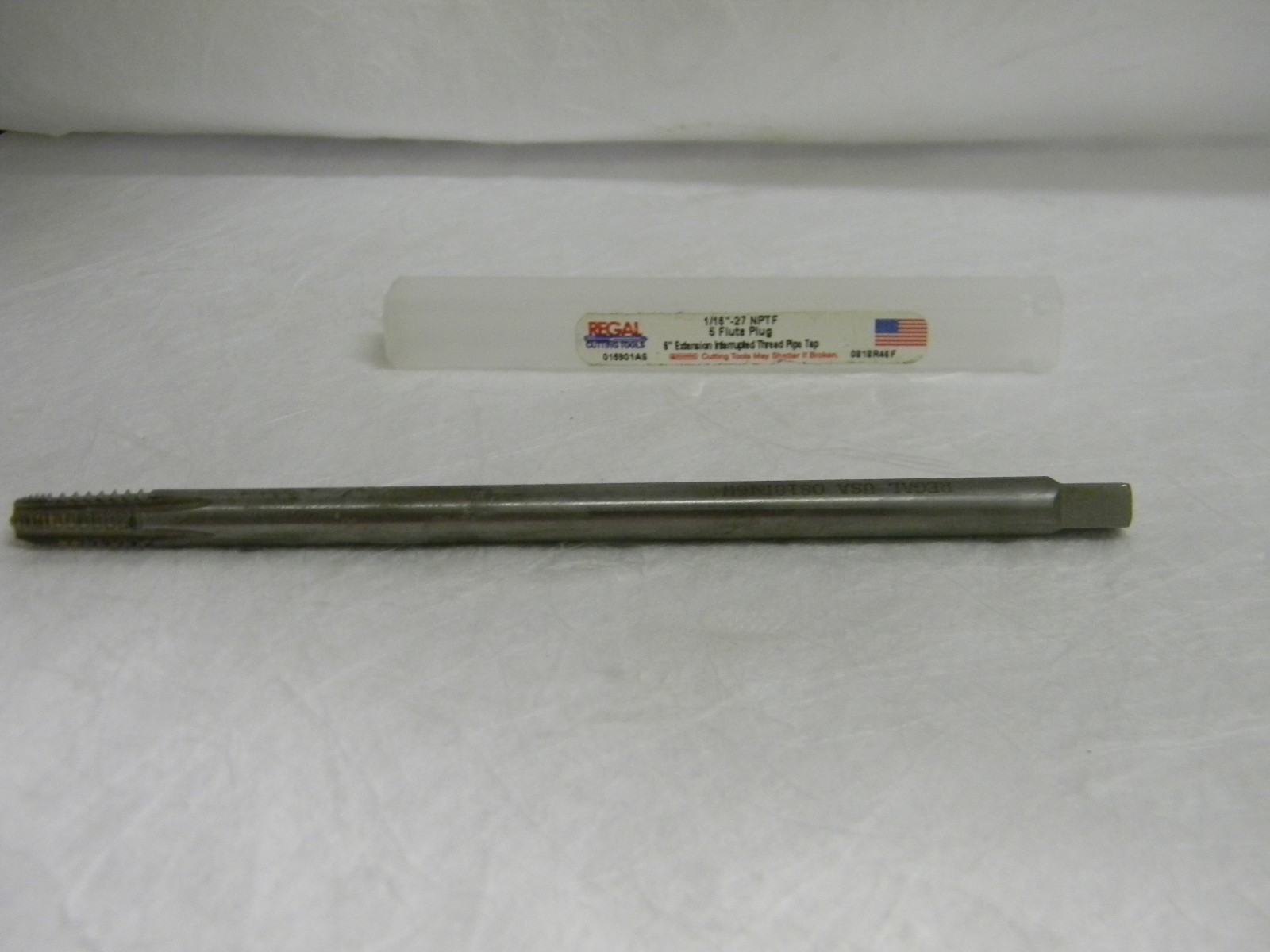 Regal Extension Pipe Plug Tap 1/16-27X6″ 5FL HSS R015901AS