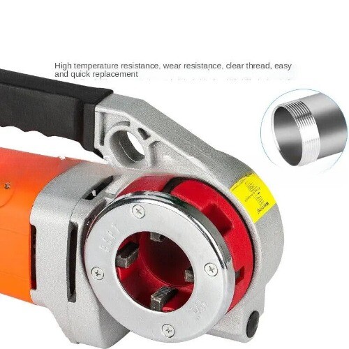 Hinged Plate Galvanized Pipe Threading Tool Electric Pipe Threading Machine