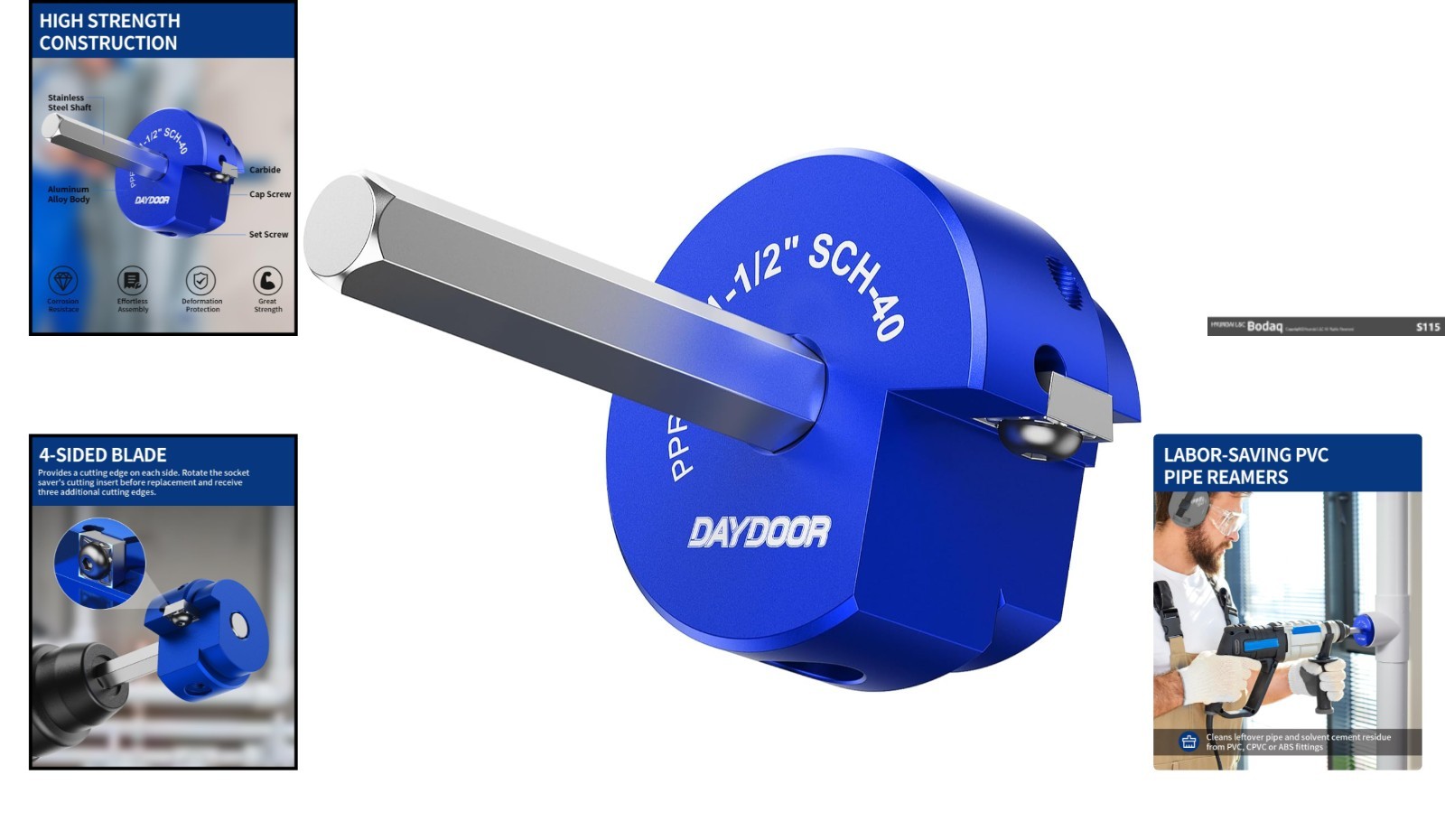 Professional-Grade 1-1/2” Fitting Saver Tool – Lightweight and Durable