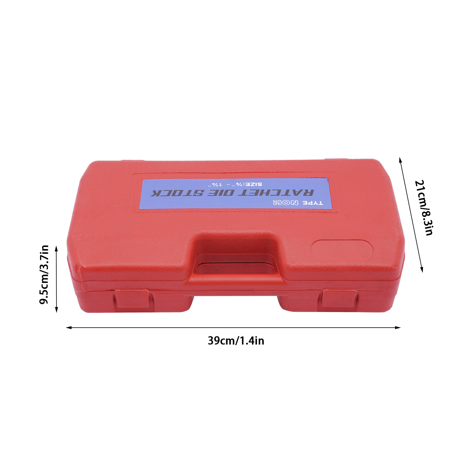 Manual Ratchet Pipe Threading Threader Die Head Handle Set 1/2” to 1-1/4” BSPT