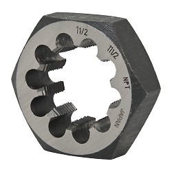 Value Collection 1-1/2 – 11-1/2 NPT x 3″ Hex Hex Pipe Die Carbon Steel