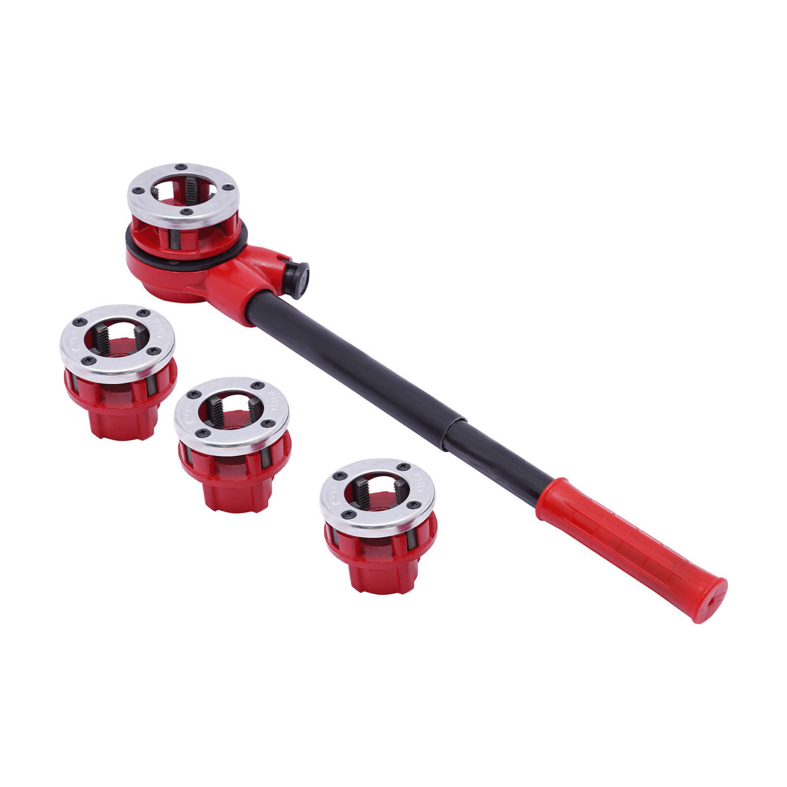 Ratchet Pipe Threader Iron Pipe Threading Kit 1/2” To 1-1/4” BSPT Plumber Set