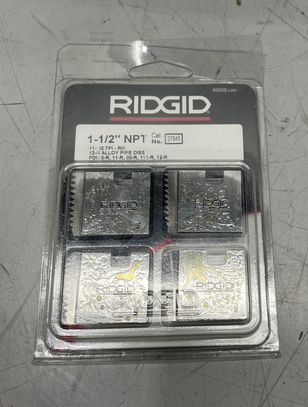Ridgid Pipe Thread Die 1 1/2″ Alloy 4 Pieces 37845