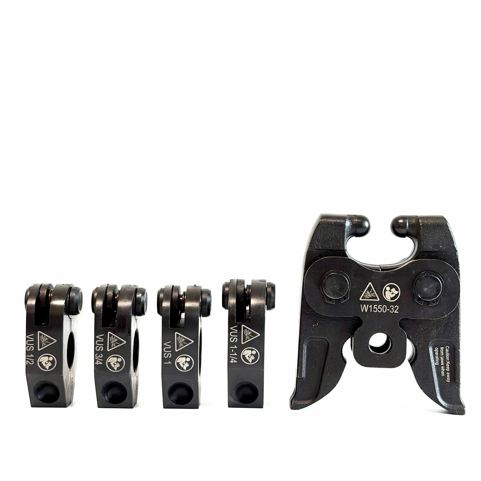 Milwaukee M18 Compatible Universal Press Jaws Ring Set VUS1/2” 3/4” 1” 1-1/4”