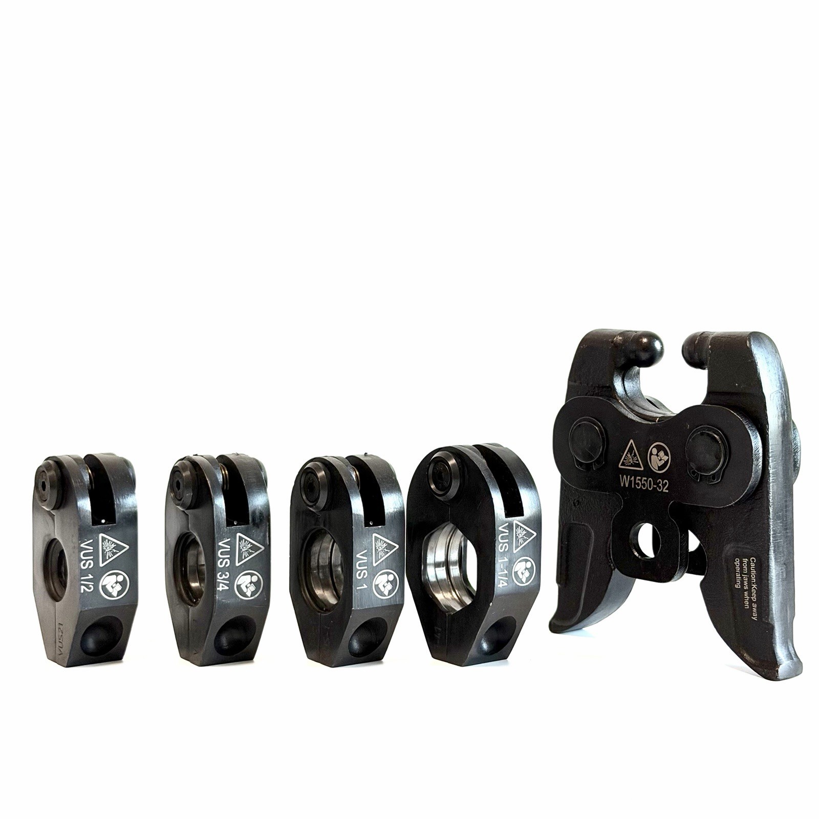 Milwaukee M18 Compatible Universal Press Jaws Ring Set VUS1/2” 3/4” 1” 1-1/4”