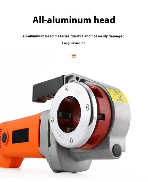 Hinged Plate Galvanized Pipe Threading Tool Electric Pipe Threading Machine