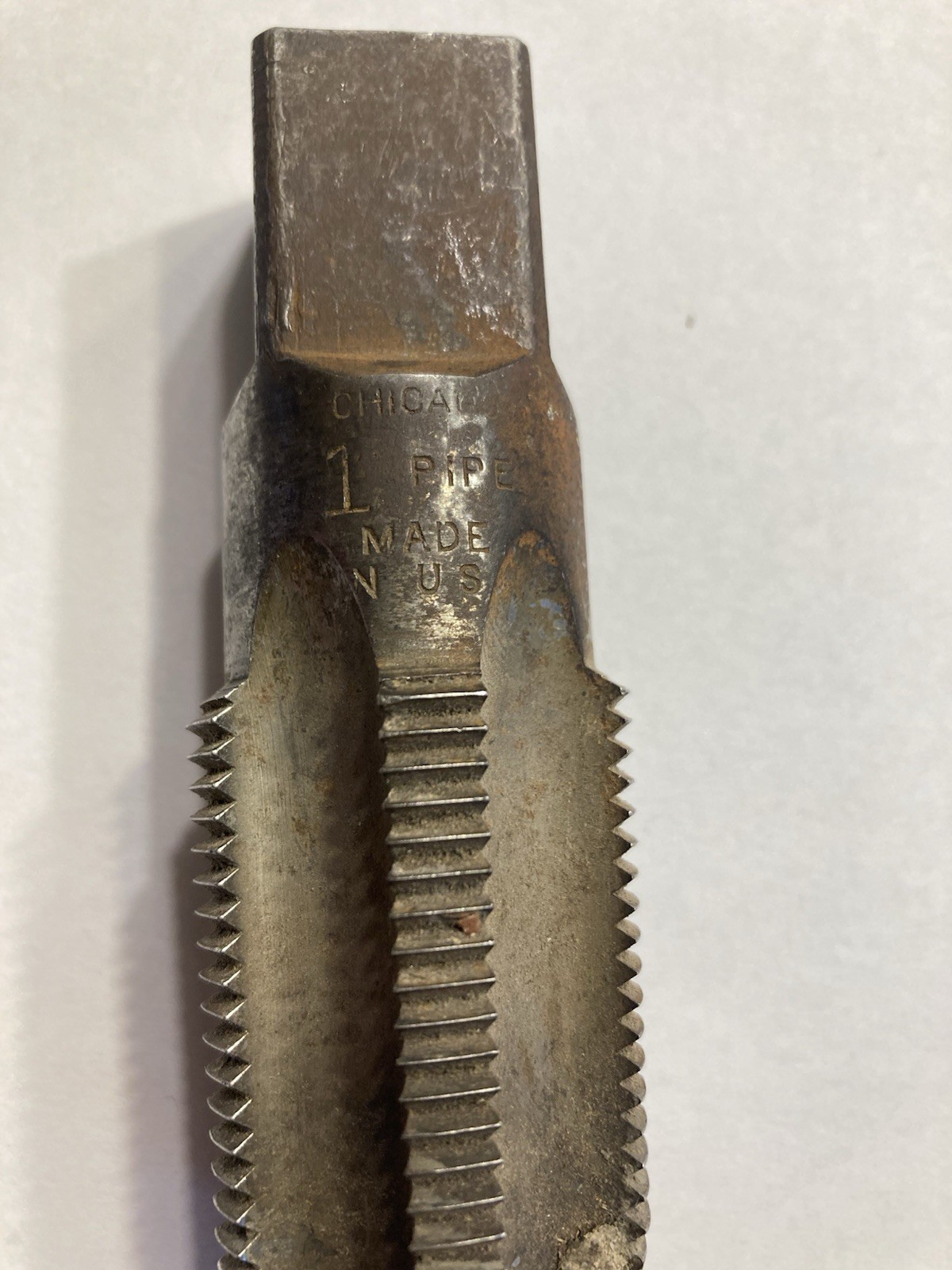 Vintage CHICAGO TAPER 1″ PIPE TAP Excellent Hardened Steel