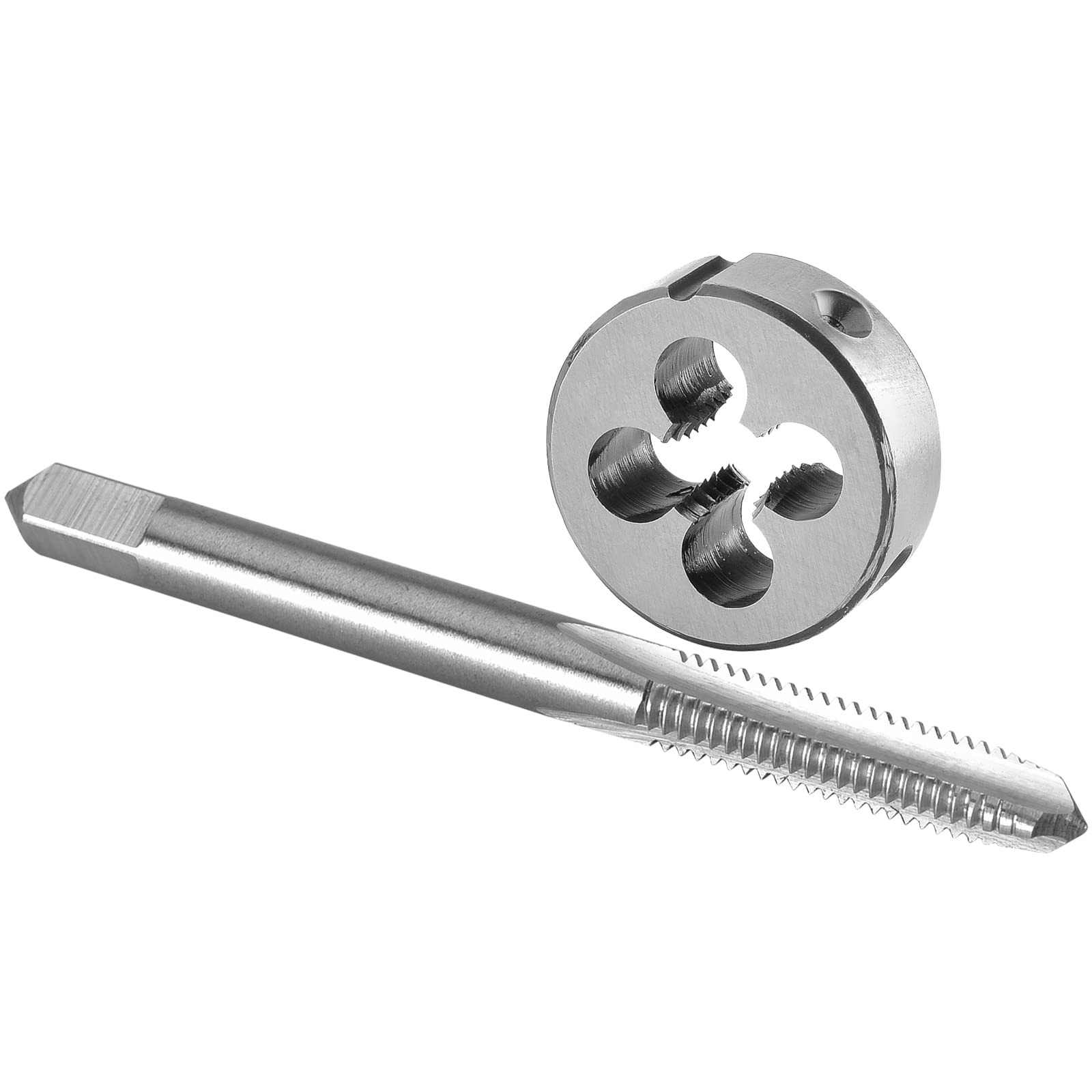 1/4″-28 UNF Tap and Die Set, 1/4 x 28 UNF Machine Thread Tap and Round Die Ri…