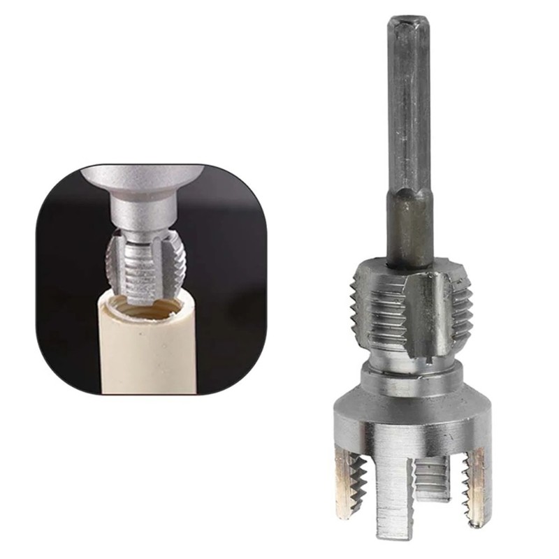 1/2Inch 3/4In Hex Shank Electric Drill Adapter Internal External Thread Cutter
