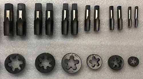 Tap and Tap Set BSP/BSPP British Standard Pipe 18 Piece