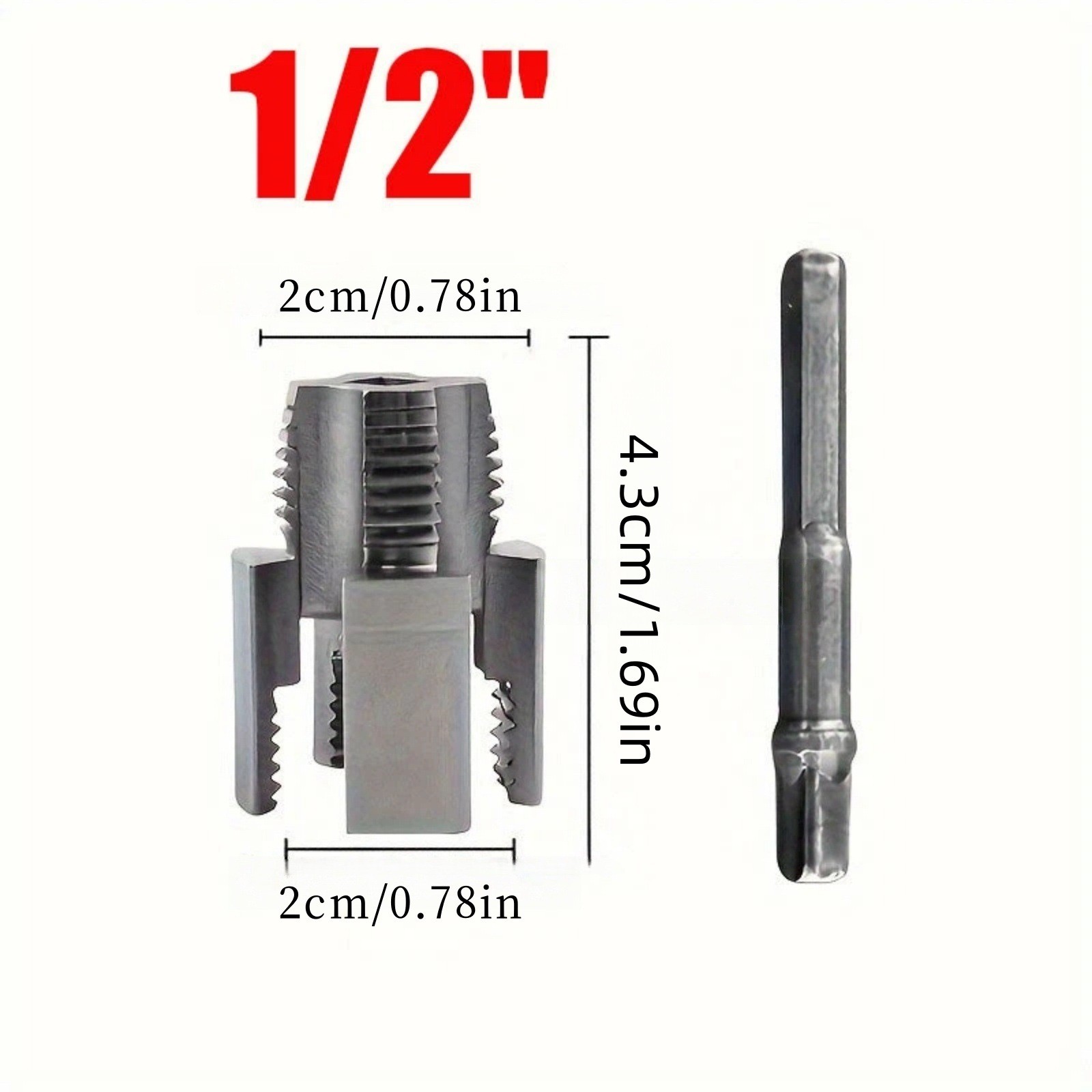 Integrated Internal and External Pipe Threading Tool Set 1/2 inch Repair Part