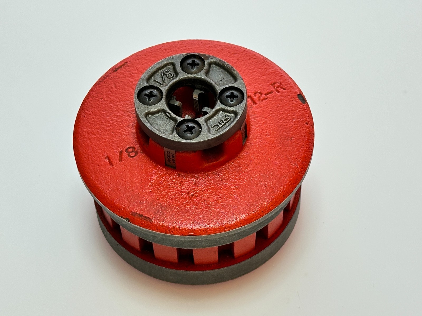 NOS Ridgid Tools USA 37375 1/8″ Manual Handheld Threader Die Head Assembly 12-R